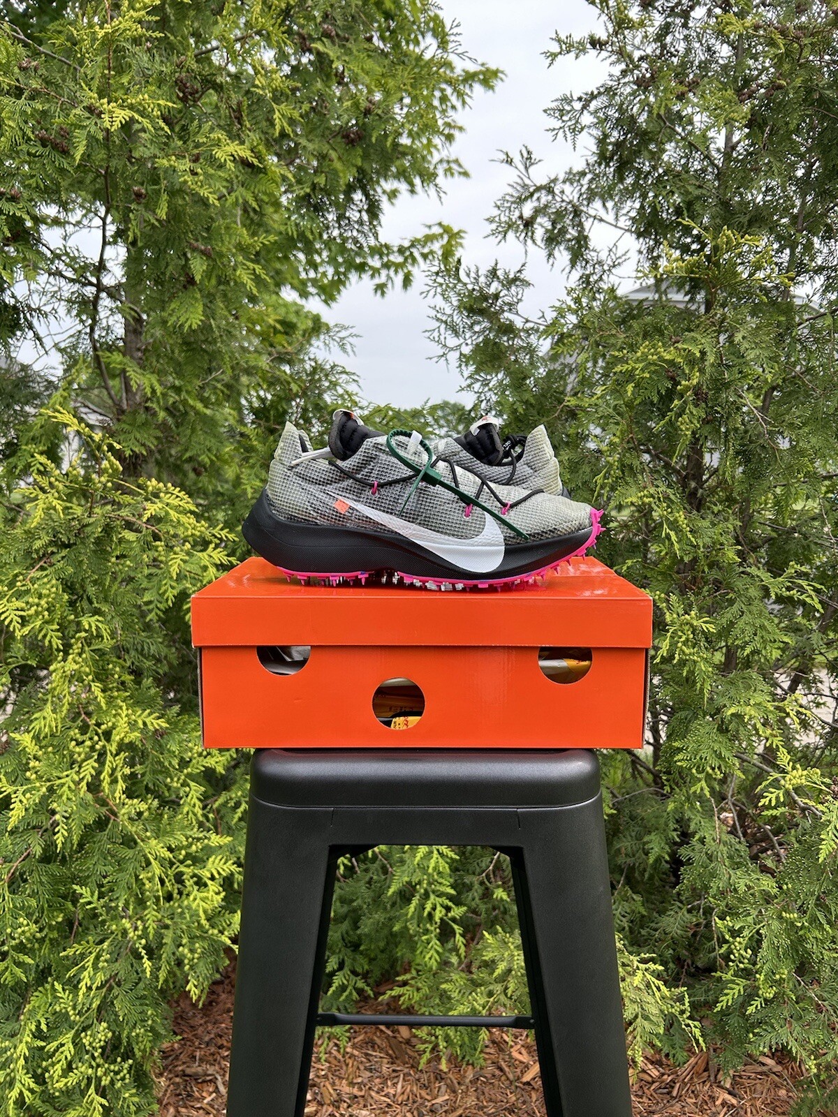 OFF WHITE X NIKE Nike Vapor Street x Off bianche ""Laser Fucsia"" taglia 13 nuovissime