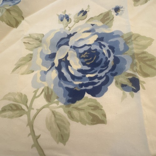 Cath Kidston Designers Guild Fabric Rose Bloom 26x28 Blue Floral Sample UK - Picture 4 of 7