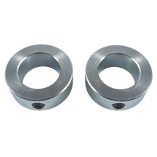 1" Bore Solid Steel Zinc Plated Shaft Collars Set Screw Style 2PCS