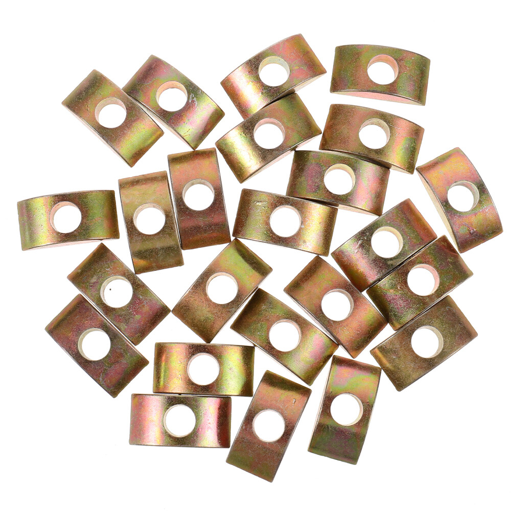 25pcs Wardrobe 4-in-1 Screw Spacers Half Moon Washer Furniture Assembly Fittings-image