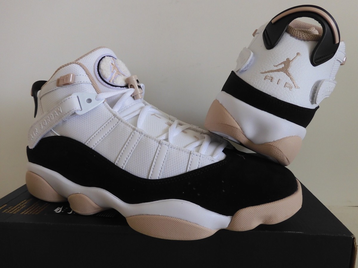 Jordan 6 Rings Basketball Shoes Mens White Black Speckle 322992-106 High Top JORDAN 6 Rings 322992 106 - Shiekh main image 3