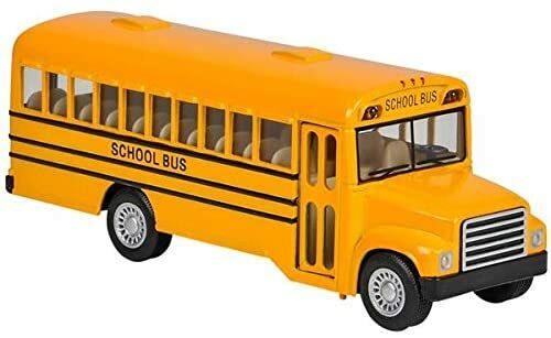School Bus 5" Die cast metal Pull back action KS-5107.08 Set of 2 In stock