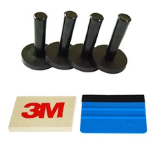 Auto Window Tinting Application Tools, Magnet Gripper & Wool Felt Squeegee