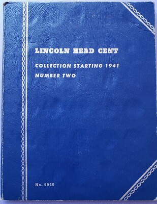 1941 Lincoln Head Cent Collection Book Number 2 - 70 Coins | eBay