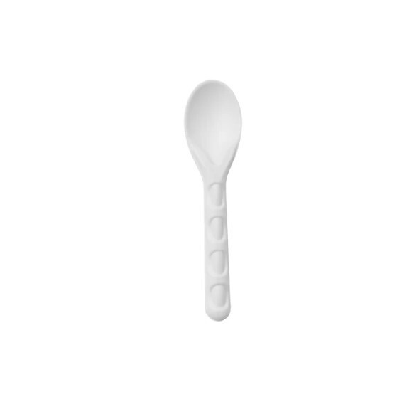 Bagasse Dessert Spoons x100 Takeaway Disposable Sugarcane Party Buffet Eco