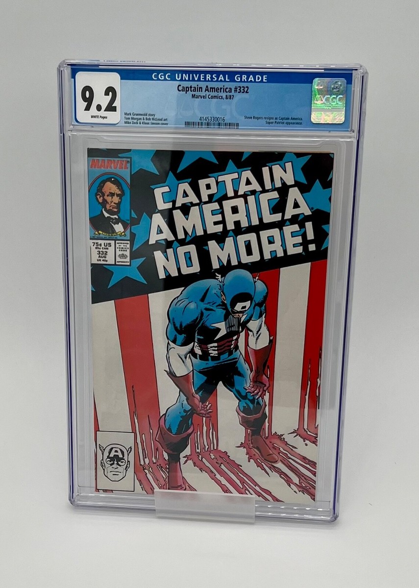 Captain America #332 (1987) CGC 9.2 *KEY & Iconic Cover | eBay