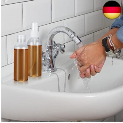 Reiseflaschen-Set 6 Stück à 100 Ml – Transparent, Nachfüllbar, Mit Trichtern & Etiketten