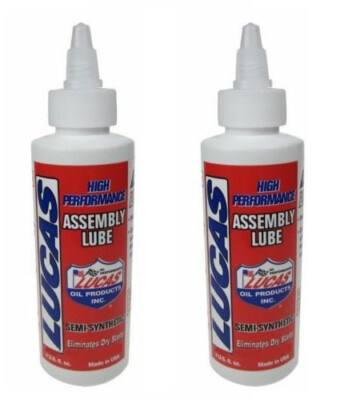Lucas Oil Engine Builder Assembly Lube Schmiermittel Made in USA - 4ozs / 118ml x2