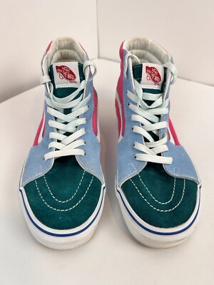 Vans SK8 Hi Color Block Shoes Womens 9 Mens 7.5 Suede  display picture 1
