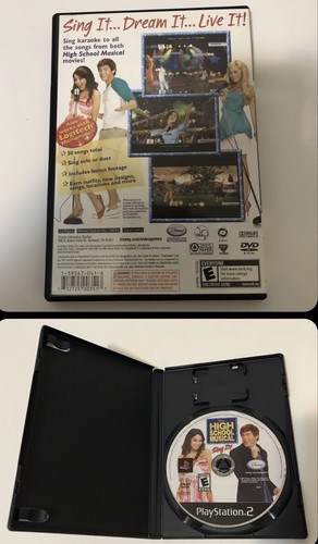 PS2 Disney High School Musical Sing It for Playstation 2 Video Game - Picture 2 of 2