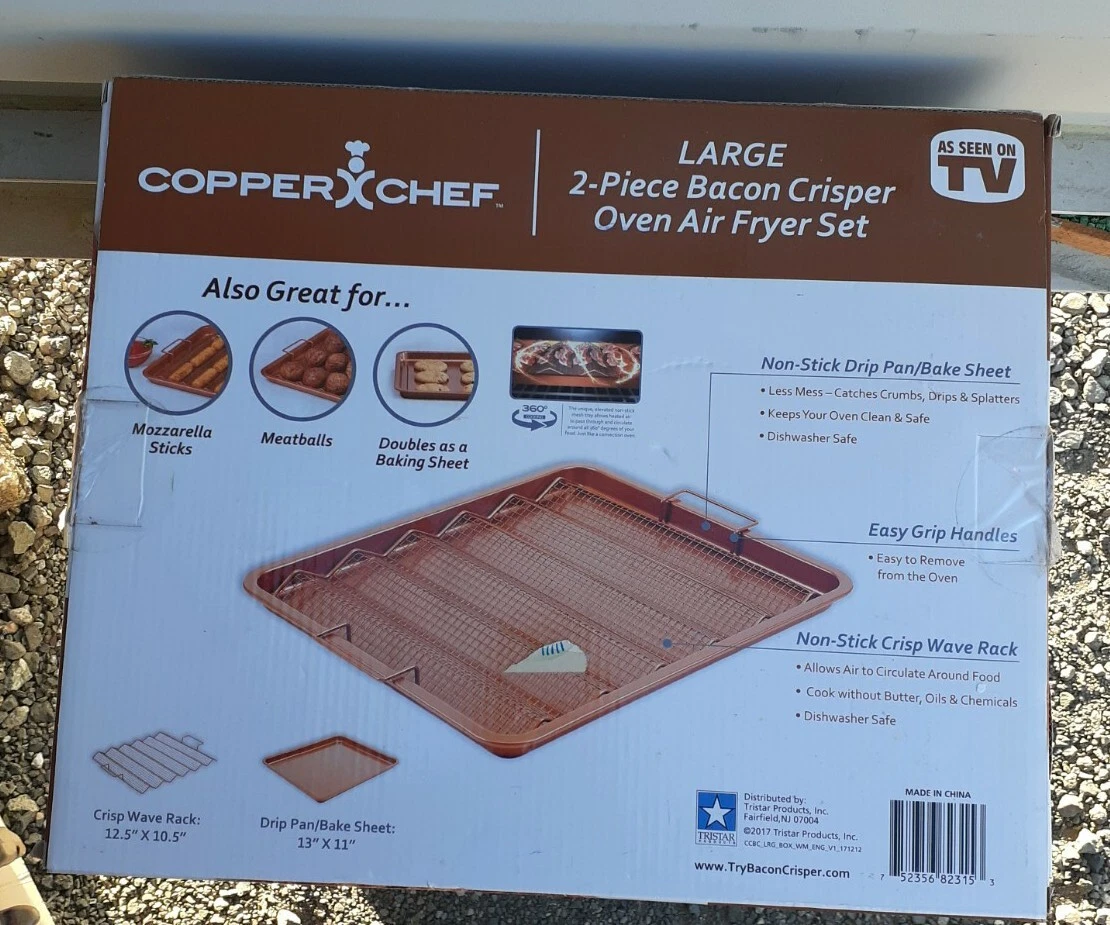 Square Copper Oven Crisper Tray for Bacon Air Crisper Pan - China