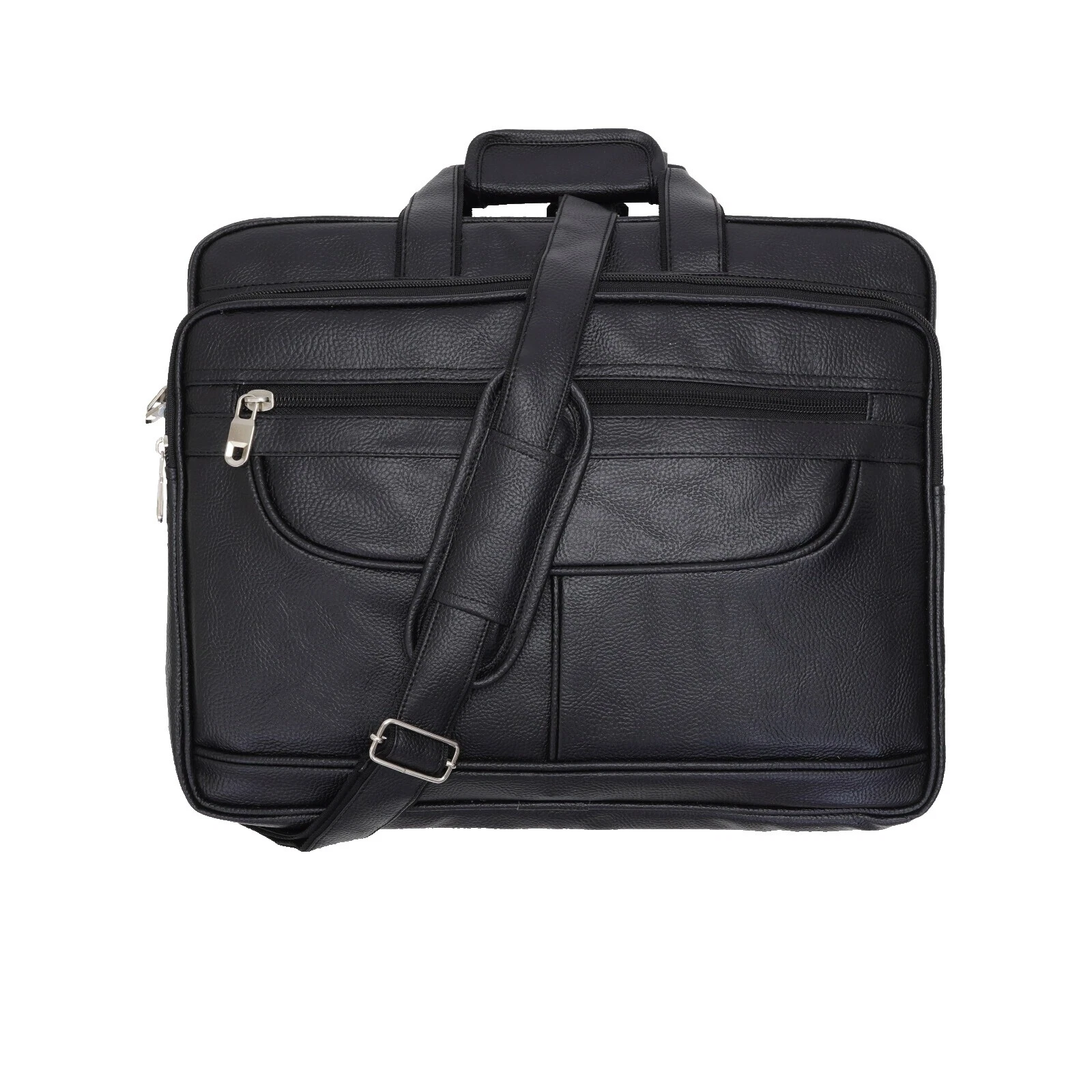 Cuero Sintético Negro estuches y bolsos para Laptop