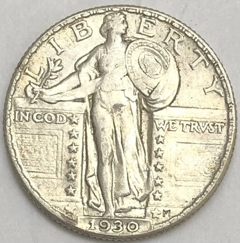 1930 Standing Liberty Quarter AU Details