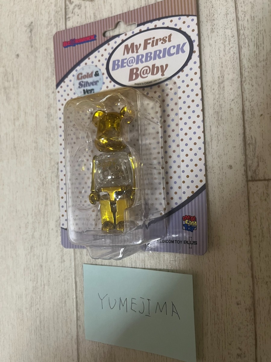 Medicom My First BE@RBRICK B@BY 100% Gold & Silver Medicom My First BE@RBRICK B@BY 100% Gold & Silver