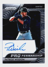 2020 Prizm Baseball Patrick Wisdom PRO Penmanship Autograph