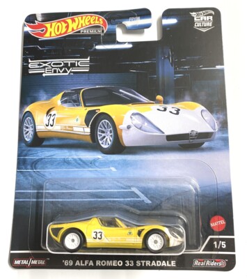 2022 Hot Wheels Premium Car Culture Exotic Envy - '69 Alfa Romeo 33 Stradale NEW