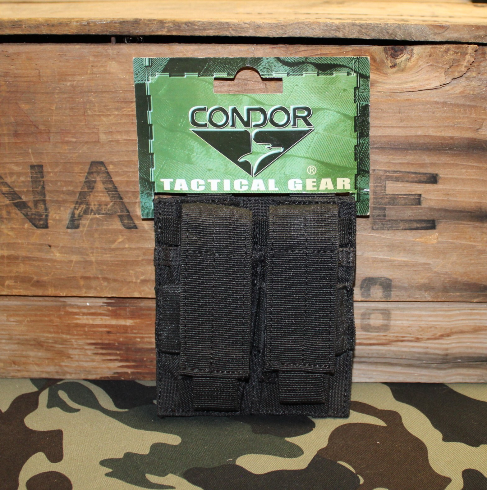 Condor MA23-002 Tactical Double Mag Pouch in Black-image