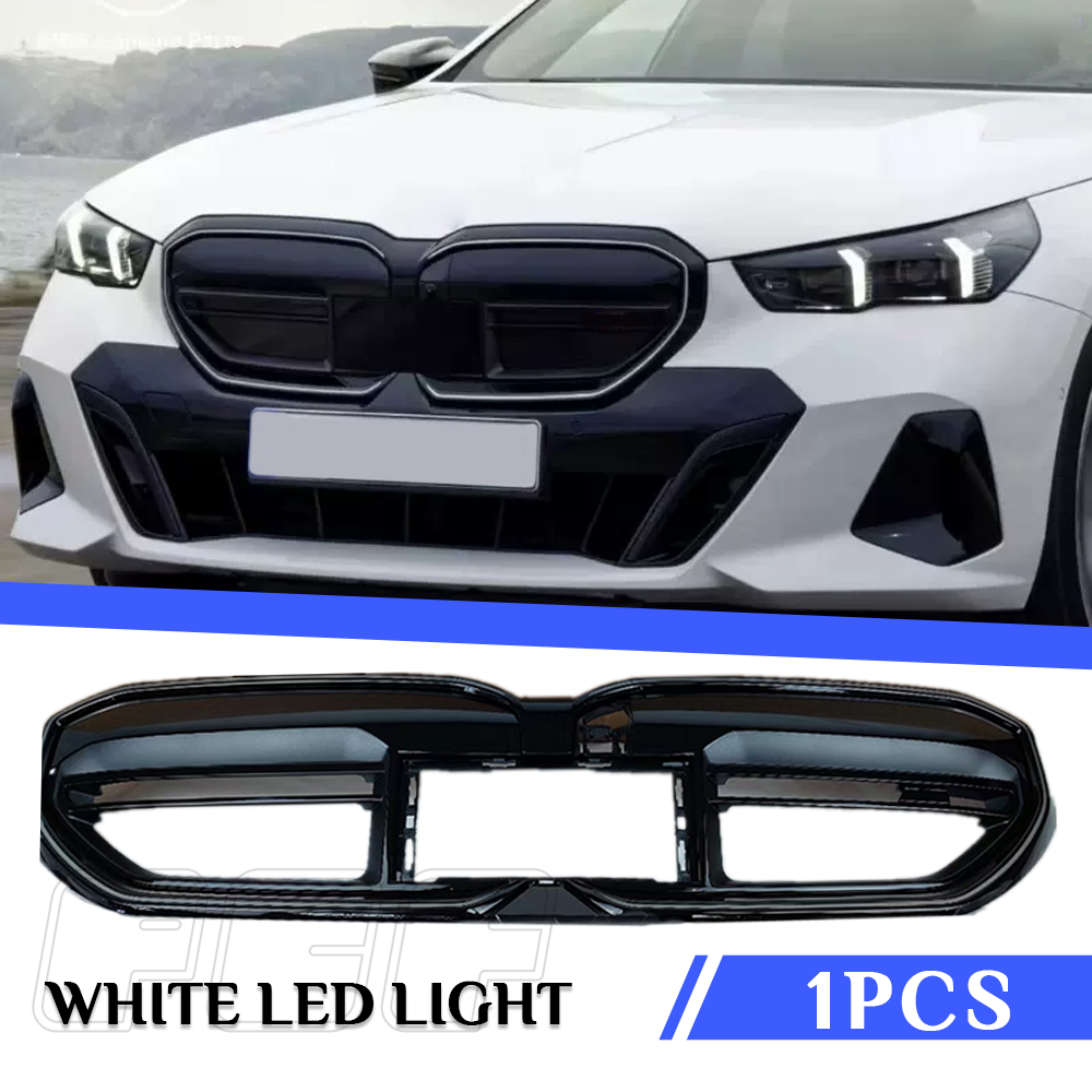 Black Car Front Kidney Grill With LED For BMW 5 Series I5 G60 G61