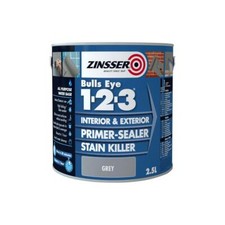 ZINSSER BULLS EYE 123 PRIMER GREY 2.5L