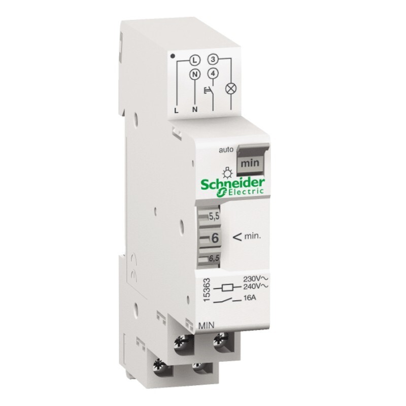 Temporizzatore Schneider luce scala regolabile 1-7 minuti 15363