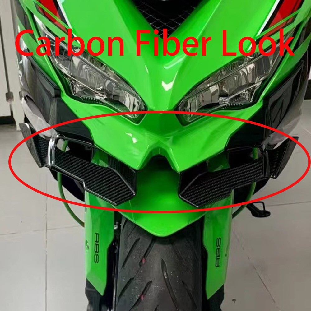 Ⓜ︎さま✨ For 2023-2026 Ninj ZX4RR ZX4R Carbon Front Windscreen Winglet Wind