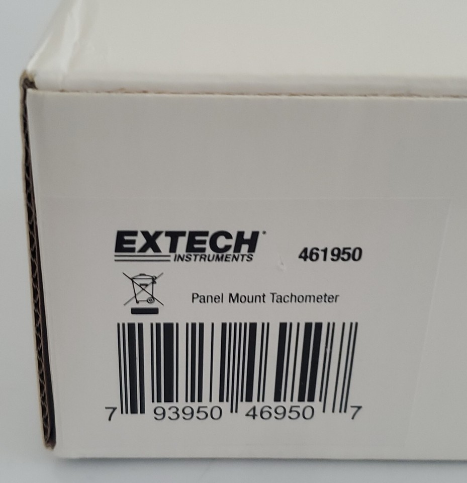 *NEW* Extech 461950 Panel Mount Tachometer 5AY32 Digital Instrument ...