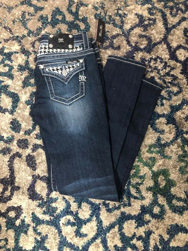 Miss Me Crystal Pocket Skinny Fit Denim 
