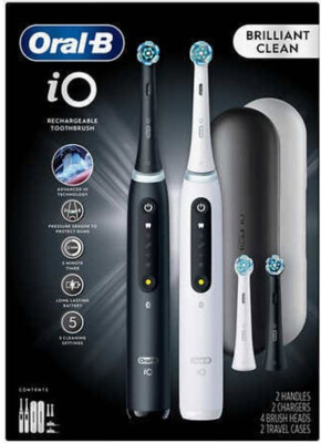 Oral-B iO 5 Brilliant Clean Electric Toothbrush - 5445445 (2 Pack