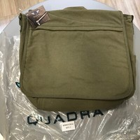 Quadra QD665 Canvas Laptop Messenger Bag Olive School Uni College Shoulder Strap