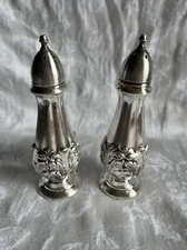 Vintage W.B. Mfg Co. (Weidlich Bros) Silver Plate Salt & Pepper Shaker 52