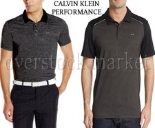 NEW CALVIN KLEIN PERFORMANCE MOISTURE WICKING ATHLETIC POLO SHIRT