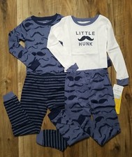NWT Carter's 4-Piece Sleepwear Set Cotton Pajamas Size 5T  K055 