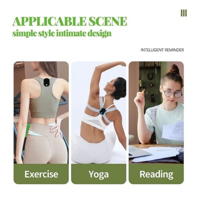  NIB Smart Posture Corrector, Clip-On, Adjustable Shoulder Straps 