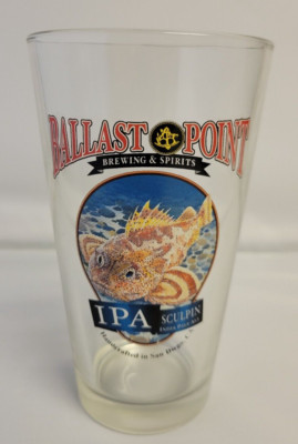 Ballast Point Sculpin IPA India Pale Ale Craft Beer Pint Glass California