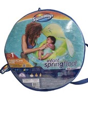 SWIMWAYS INFANT SPRINGFLOAT SUN CANOPY, NWT, STEP 1 , 3-9 Months SPF 50