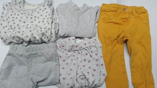 Tutina salopette Benetton cotone pantalone jeans maglia 12/18mesi bimba |  eBay