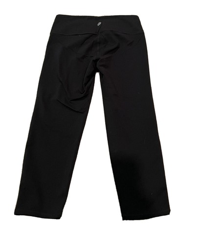 Athleta Womens Small Black Crop Athletic Yoga Pants Leggings EUC - Foto 2 di 4