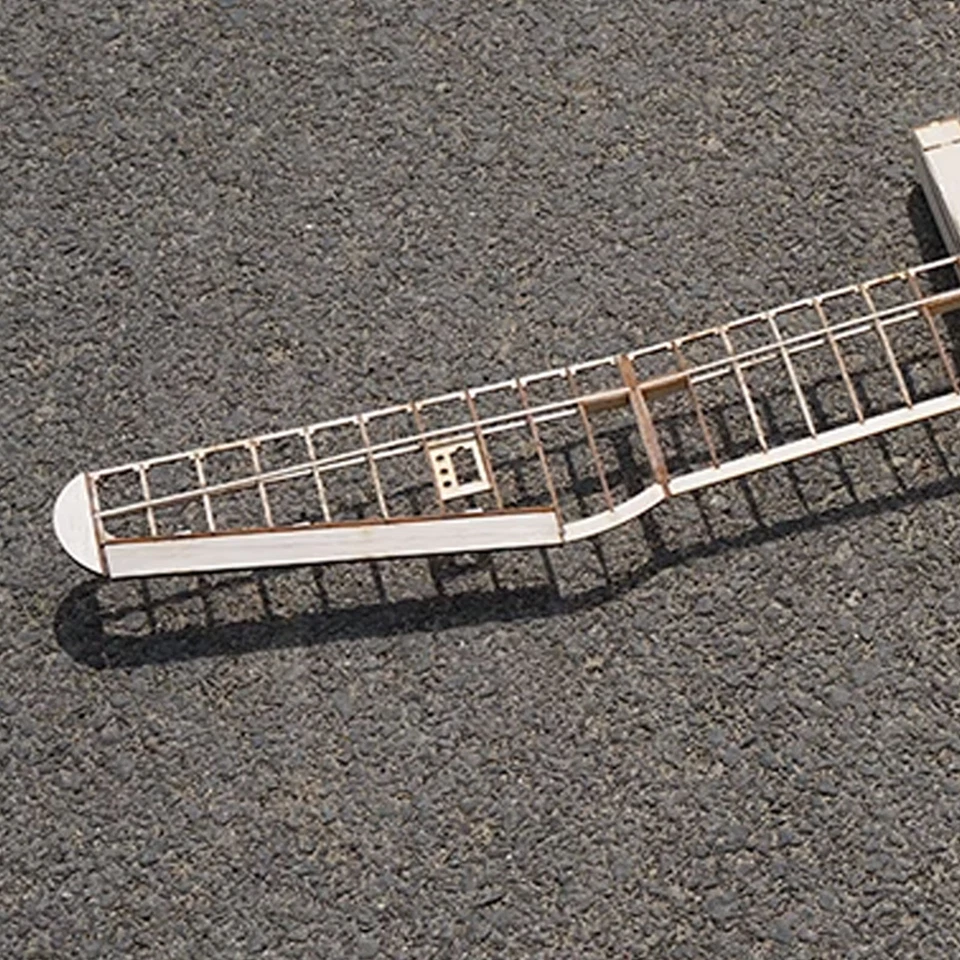 Planeador RC Modelo de Avión Avión Balsa Madera Ala Fija KIT HÁGALO USTED MISMO Envergadura Foto 4 de 4