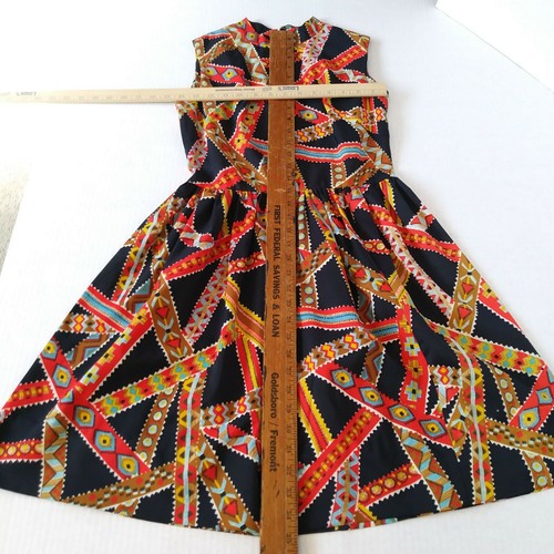 Vtg 60's Koawaiian Hawaiian Print Dress Short Sheath Womens Size 8 Colorful Mod - Picture 6 of 10