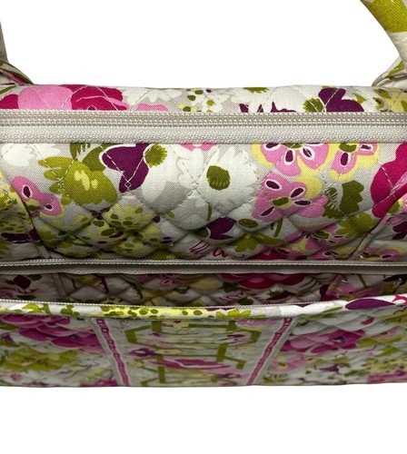 Vera Bradley Make Me Blush Hard Shell Laptop Case With Strap Pink Green Retired - Picture 4 of 11