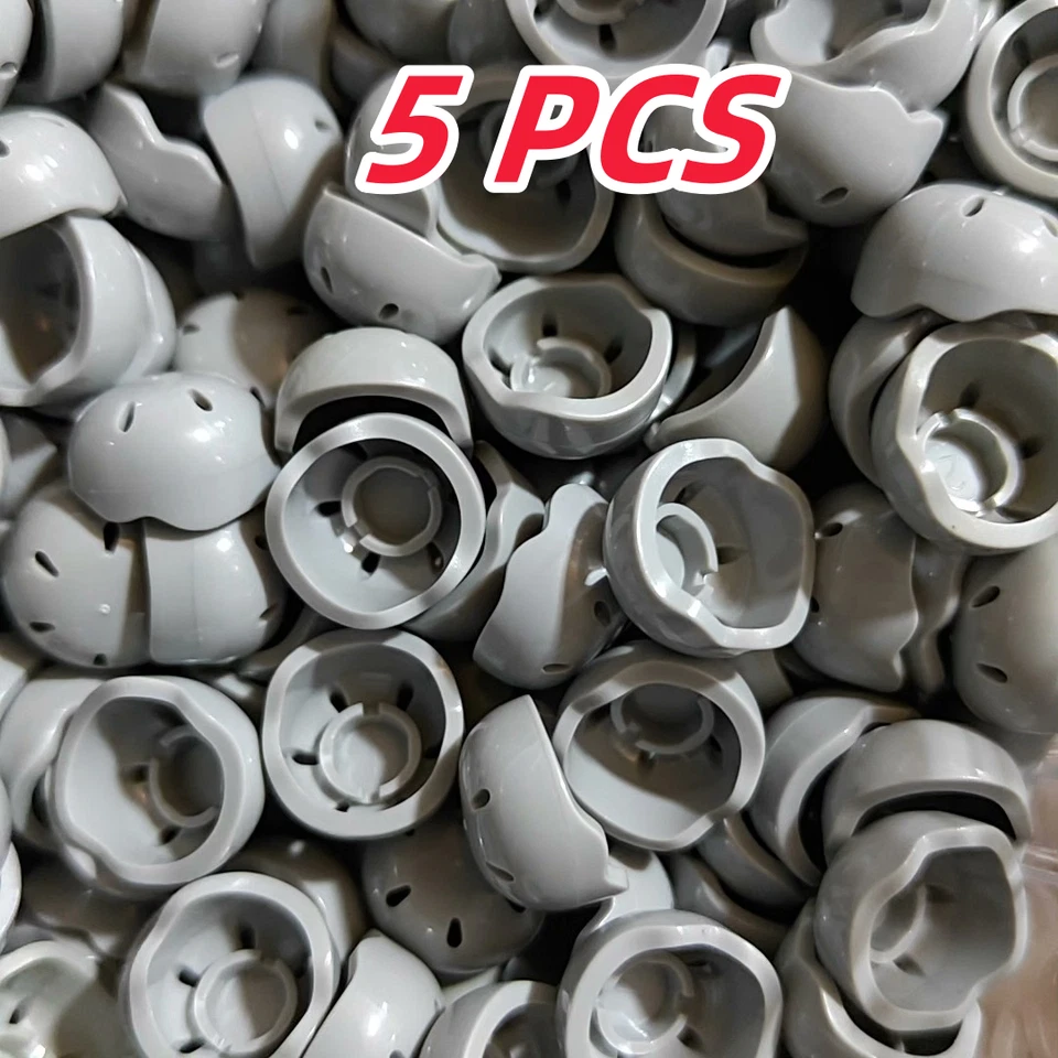 5 ШТ. LEGO ЗАПЧАСТИ Minifigure головной убор 46303 LightBluishGray - Изображение 3 из 4