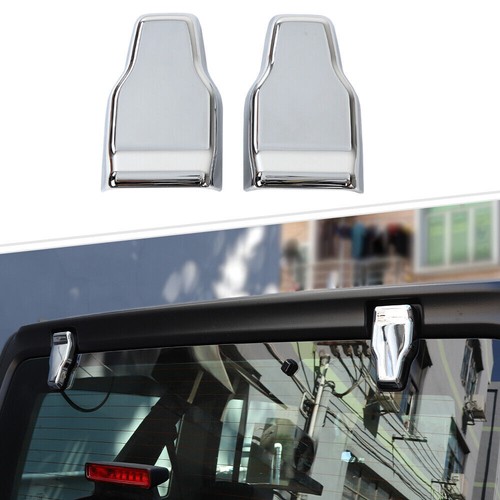 Exterior Door Hinge Cover Trim Kit for Jeep Wrangler JL 18+ Chrome Accessories - Picture 8 of 13