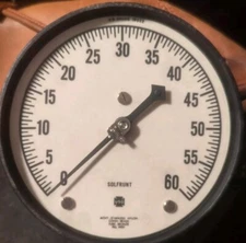 Vintage Pressure Gauge 19022 by US Gauge Co. SOLFRUNT/USG/FIG.1901T 