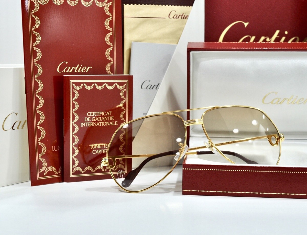 Vintage CARTIER 1984 LOUIS VENDOME Sunglasses Glasses Glasses NOS