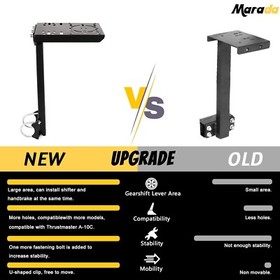 Marada Racing Flight Gear Shift Platform Fit Round Tube Racing Sim Cockpit