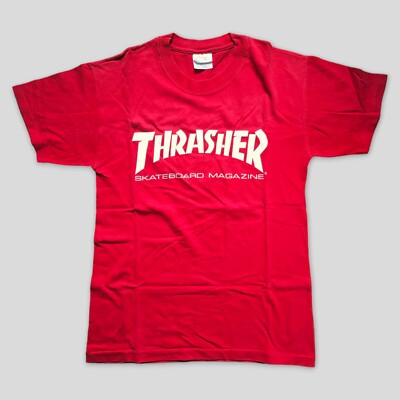 Thrasher Hanes Beefy Vintage T-Shirt Gr. L (Größe bis M) 00s 90s Y2k Skate