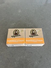 2 Pk Dr. Squatch SUMMER CITRUS Soap 5oz Bars LIGHT GRIT | New W/ Fast Ship!