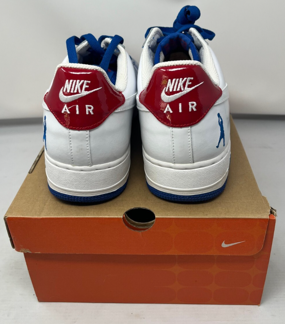 Nike Air Force 1 Sheed Low Rasheed Wallace Pistons Blue Red 306347-411 size 12 NIKE AIR FORCE 1 Sheed Low Rasheed Wallace Detroit Pistons  main image 2