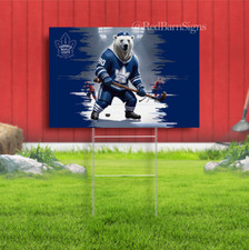Toronto Hockey Team Memorable Leafs Mascot Best Yard Sign