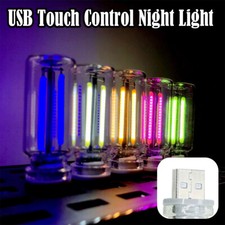 Retro USB Led Filament Night Light Dimming Blue Lamp Car Touch Incandescent 5v